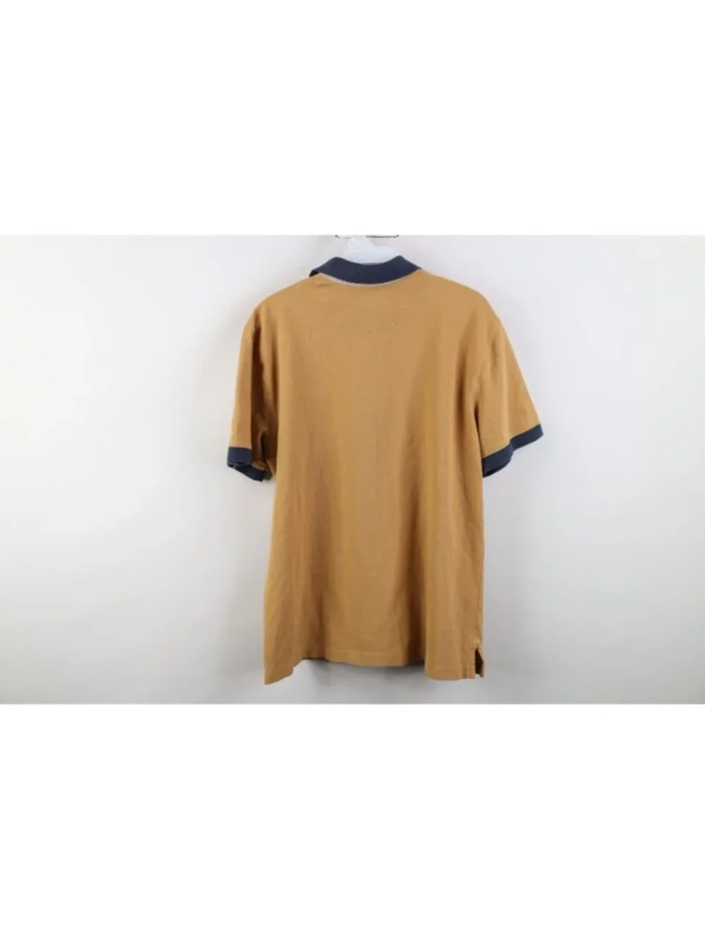 Vintage 90s Y2K LL Bean Mens Medium Faded Ringer Casco Bay Collared Polo Shirt
